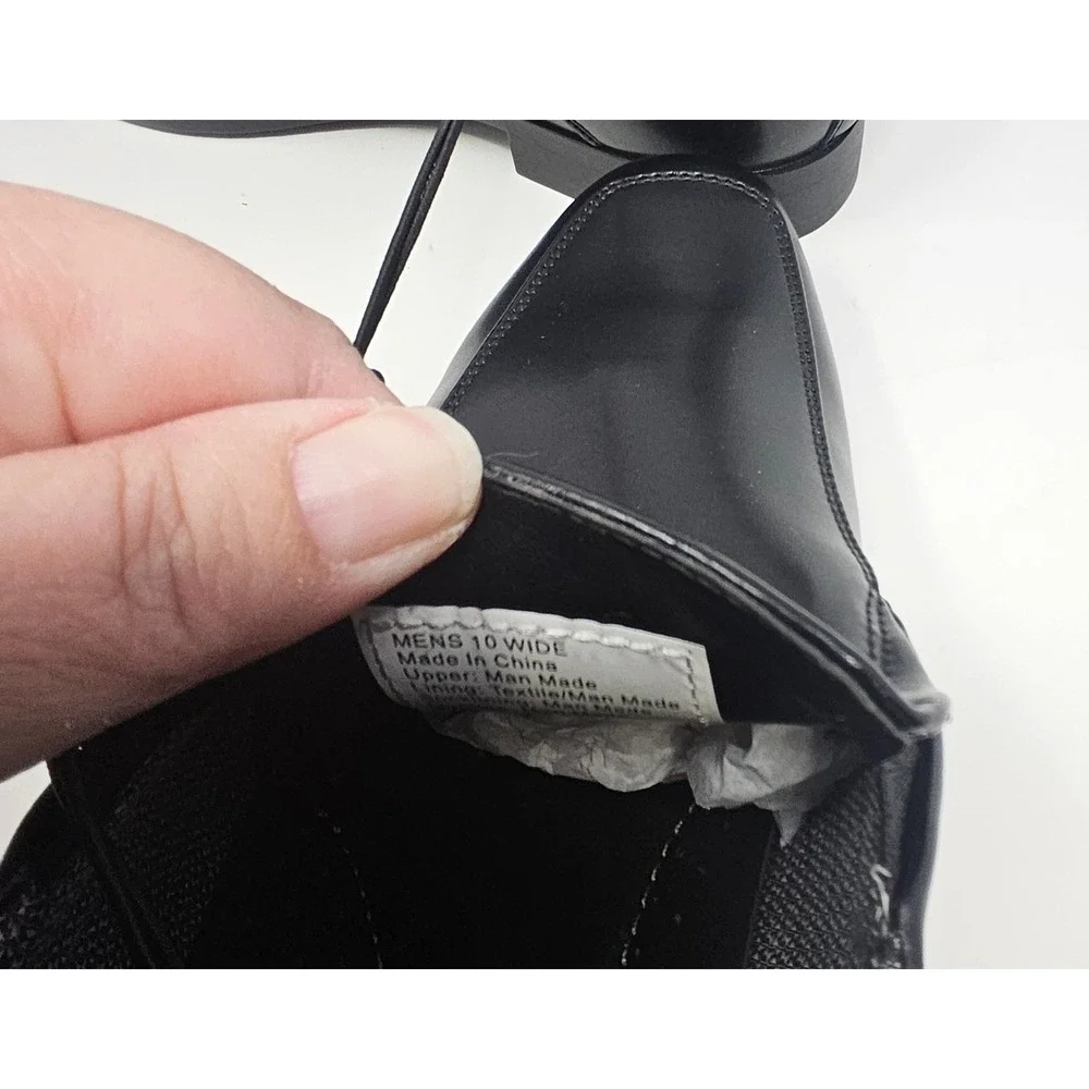 Perry Ellis Loafers Dress Shoes Mens 10 Wide Bicycle Toe Black Portfolio Slip On